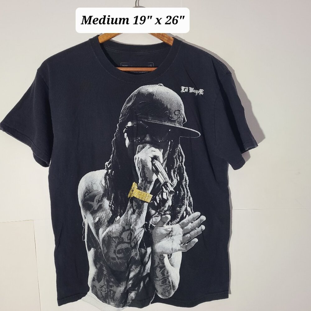 Lil' Wayne Wezzy Official Live Nation Big Graphic Black Medium T-Shirt
